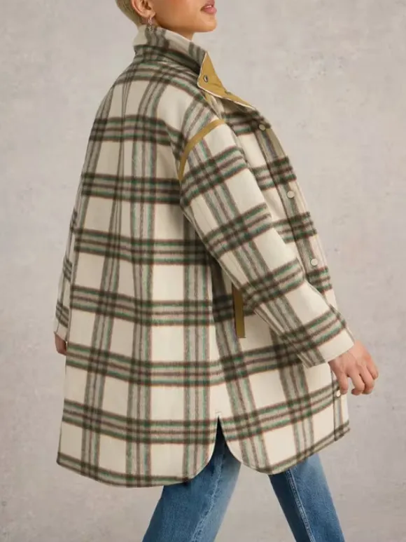 Marlowe Reversible Check Coat