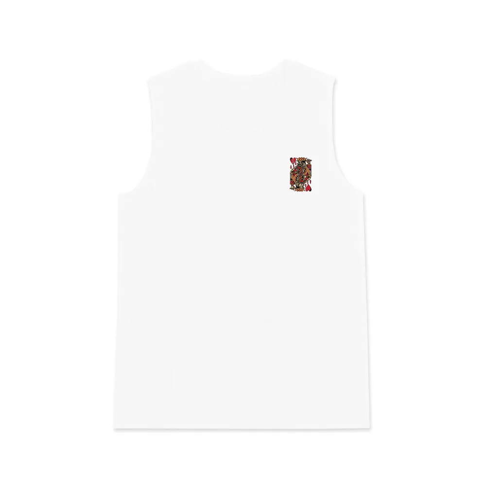 King Of Hearts Poker Print Men's Vest