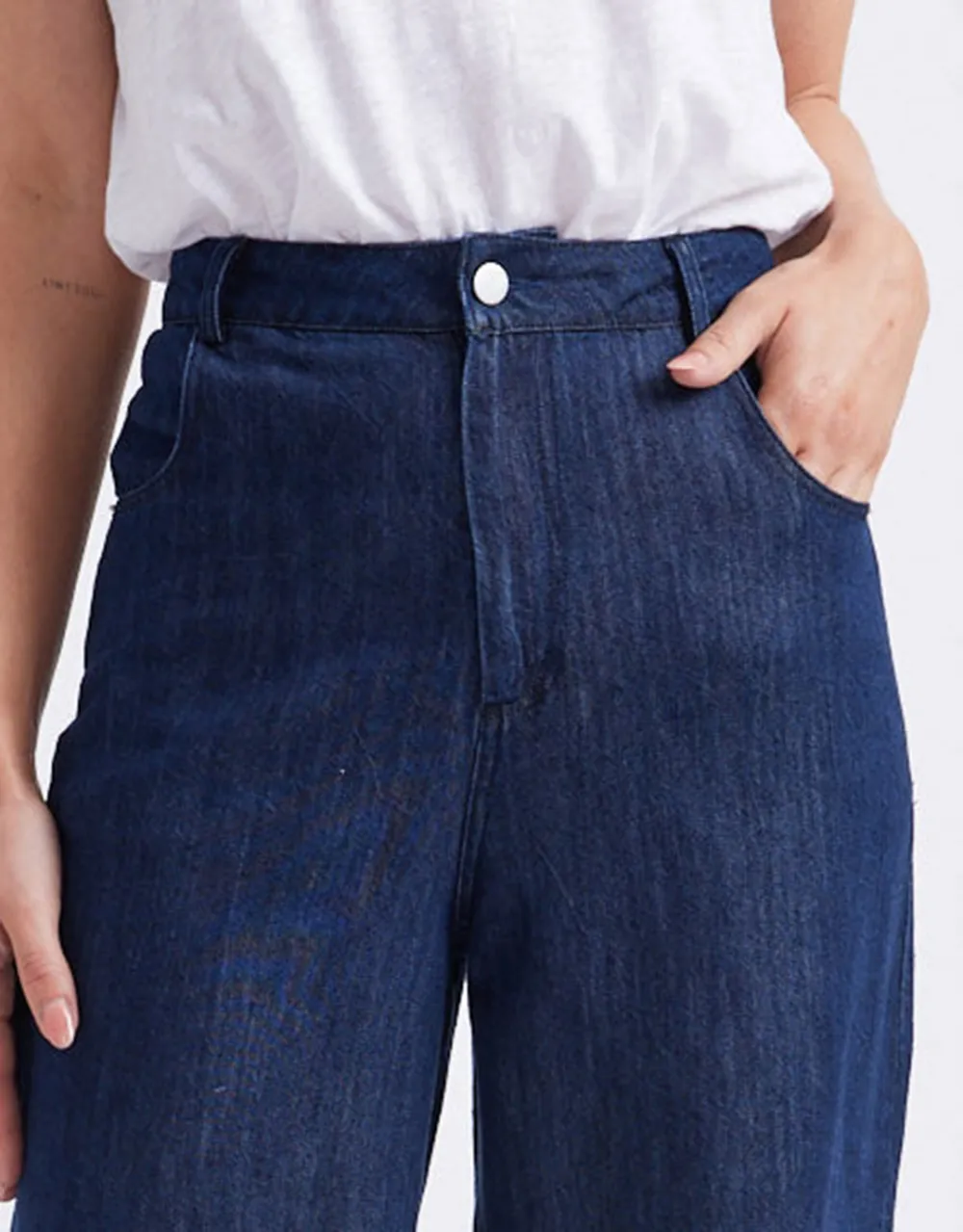 Celeste Tencel Pants - Dark Denim