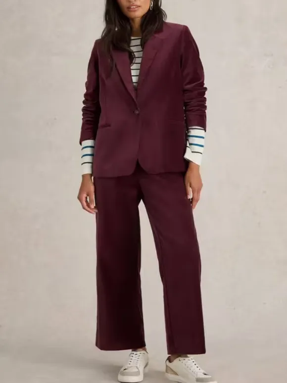 Organic Cotton Evelyn Velvet Blazer