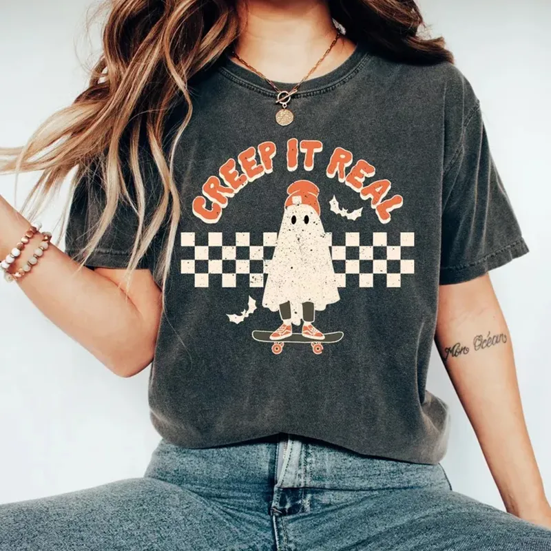 Creep it Real Print Women T-Shirt