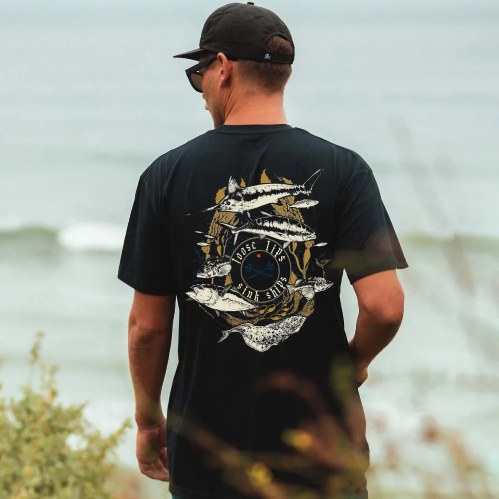 Loose Lips Sink Ships Printed Men's T-shirt