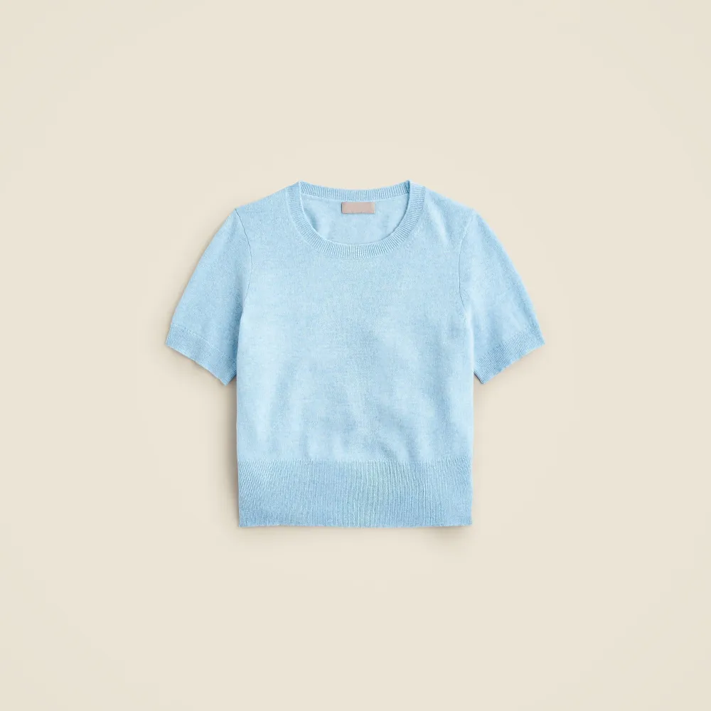 Cashmere shrunken T-shirt