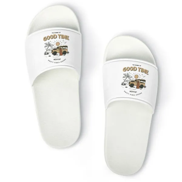 Good Time Weekend Salty Vibes Goods Printed Home Slippers