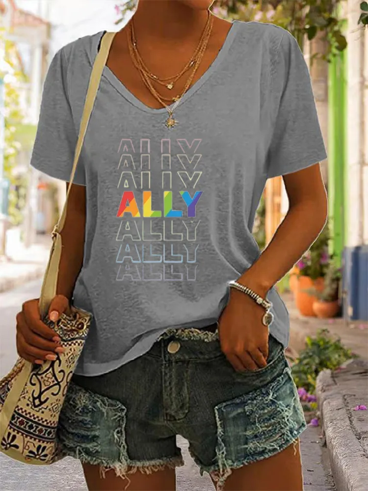 T-Shirt LGBTQ Ally Shirt, Love Is Love Tshirt, LGBTQ Support Gift, Trans Ally Tshirt