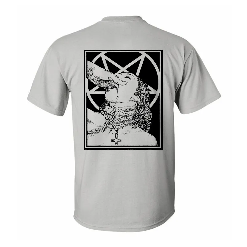 Satanic Nun Printed Men's T-shirt