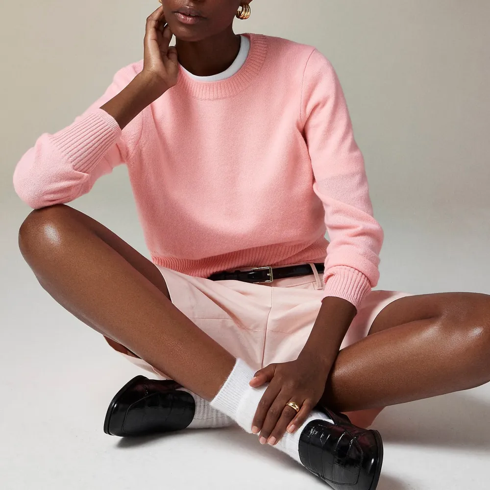 Cashmere classic-fit crewneck sweater