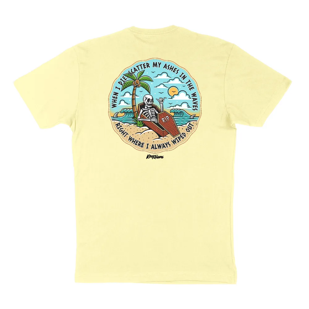 Greyish T-Shirt With A Round Neck, Pure Cotton Artistic Print Short-Sleeved Top
