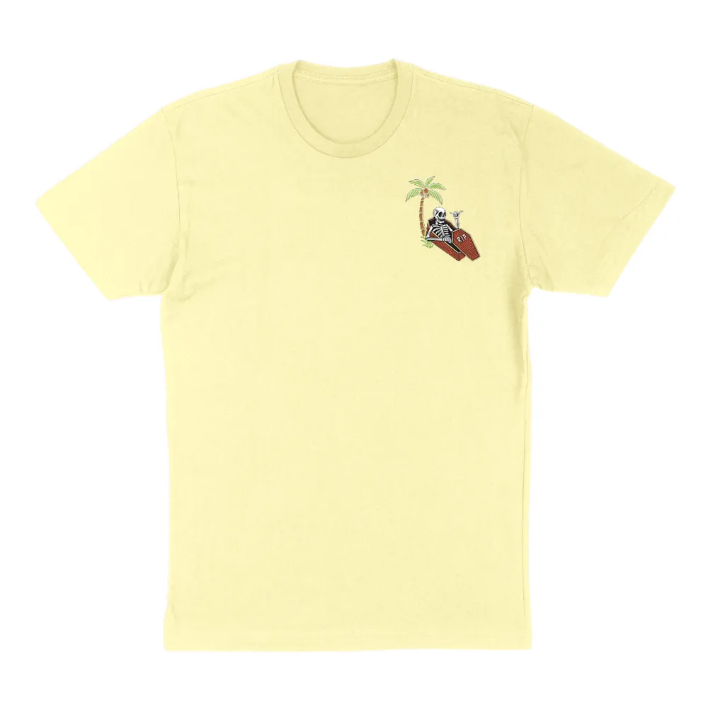 Greyish T-Shirt With A Round Neck, Pure Cotton Artistic Print Short-Sleeved Top