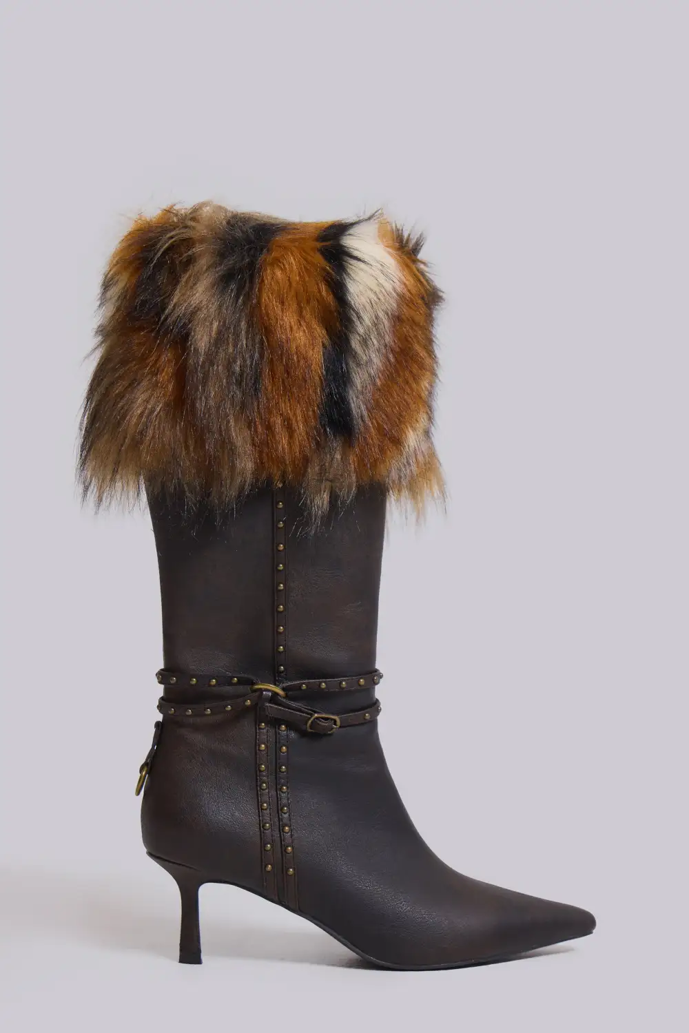 Fauna Faux Fur Heeled Boot