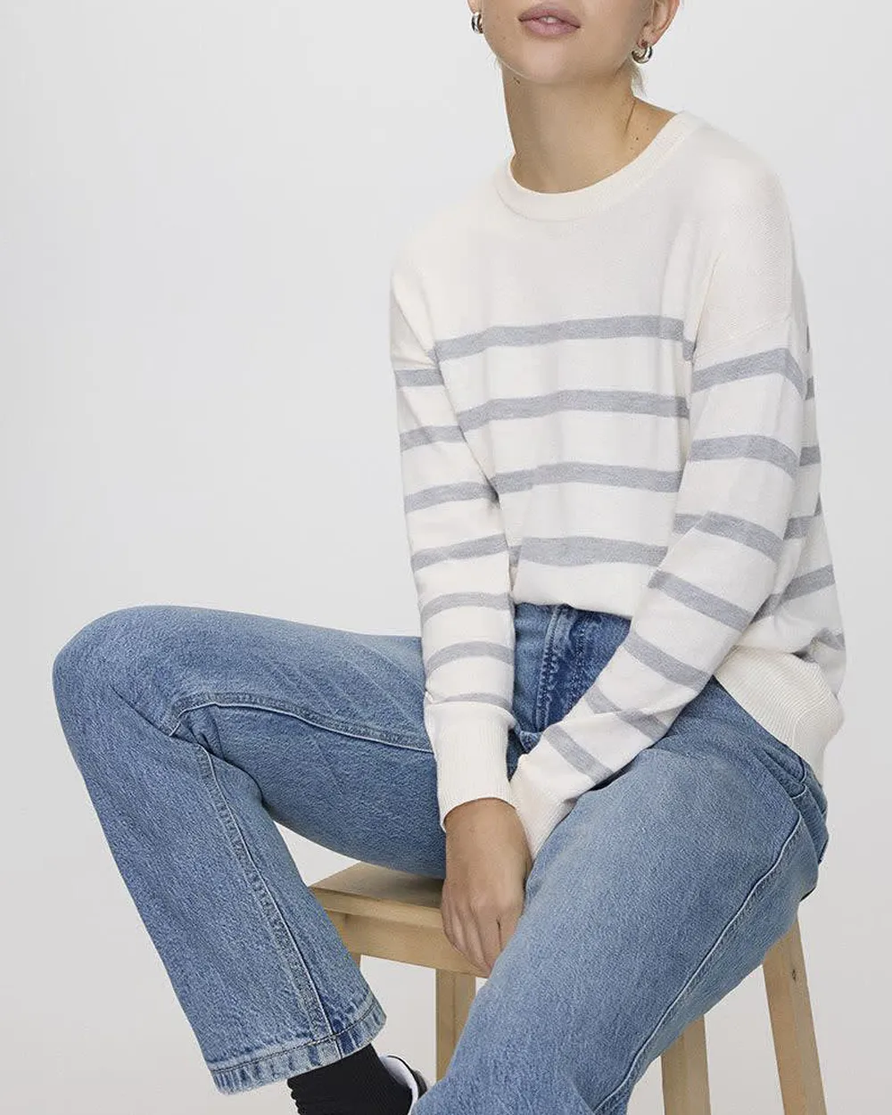 Long-Sleeve Crew-Neck Sweater