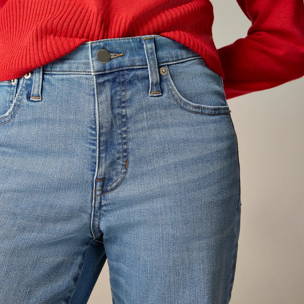 Mid-rise slim jean super-stretch