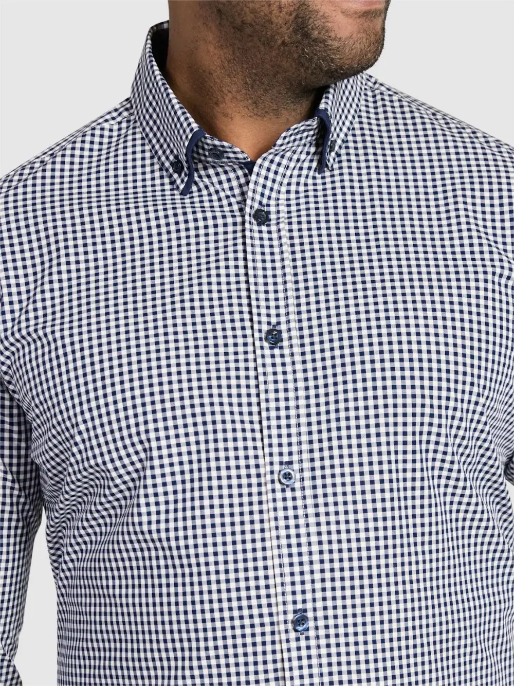 NAVY WHITELY CHECK SHIRT