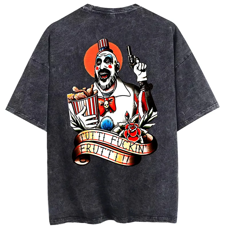 Tutti Fuckin' Frutti Printed Oversize Washed T-Shirt