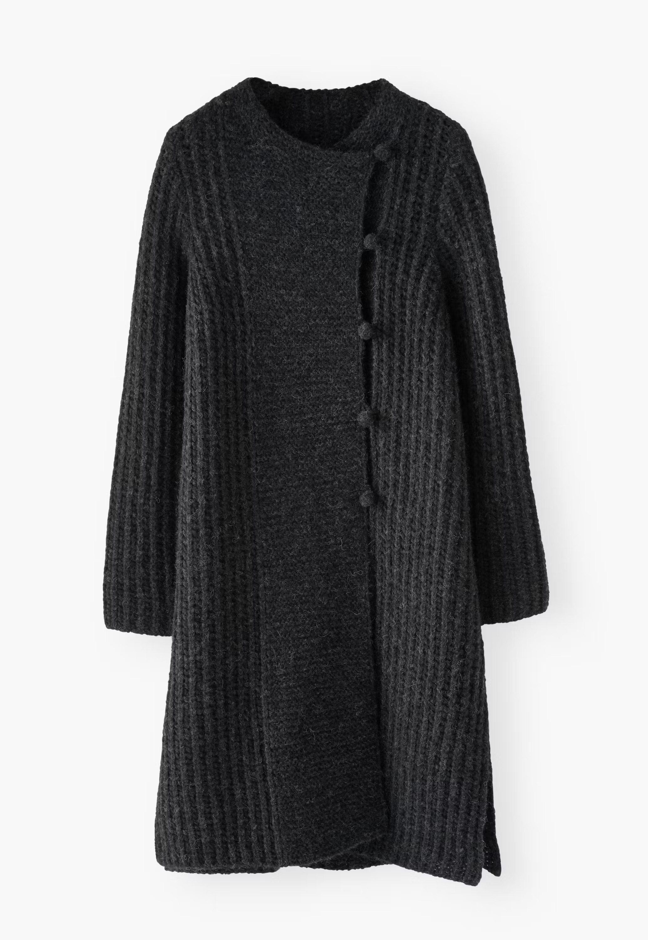 Longline cardigan
Alpaca & merino wool blend