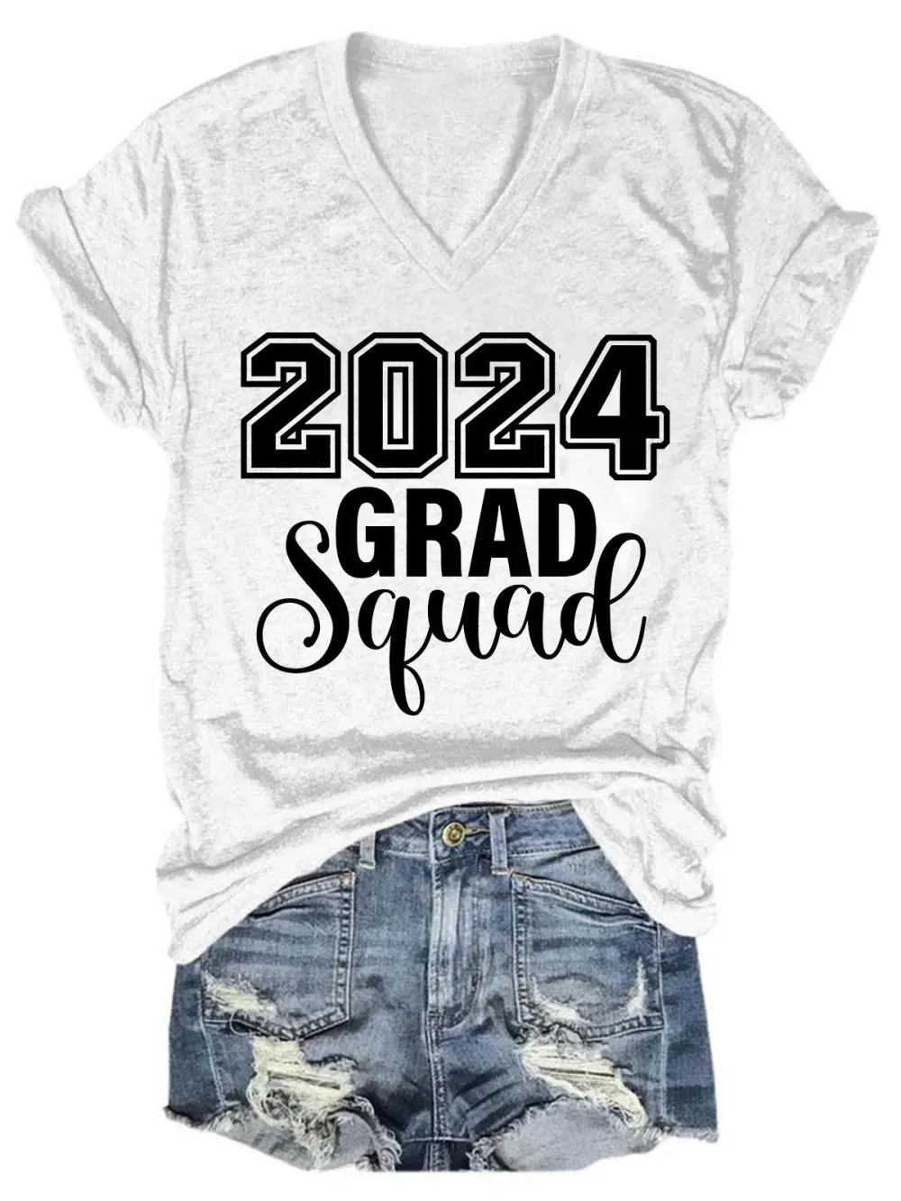 2025 Grad Squad V Neck T-Shirt