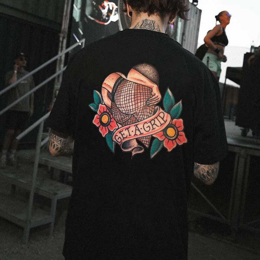 Get A Grip Printed Men's T-shirt