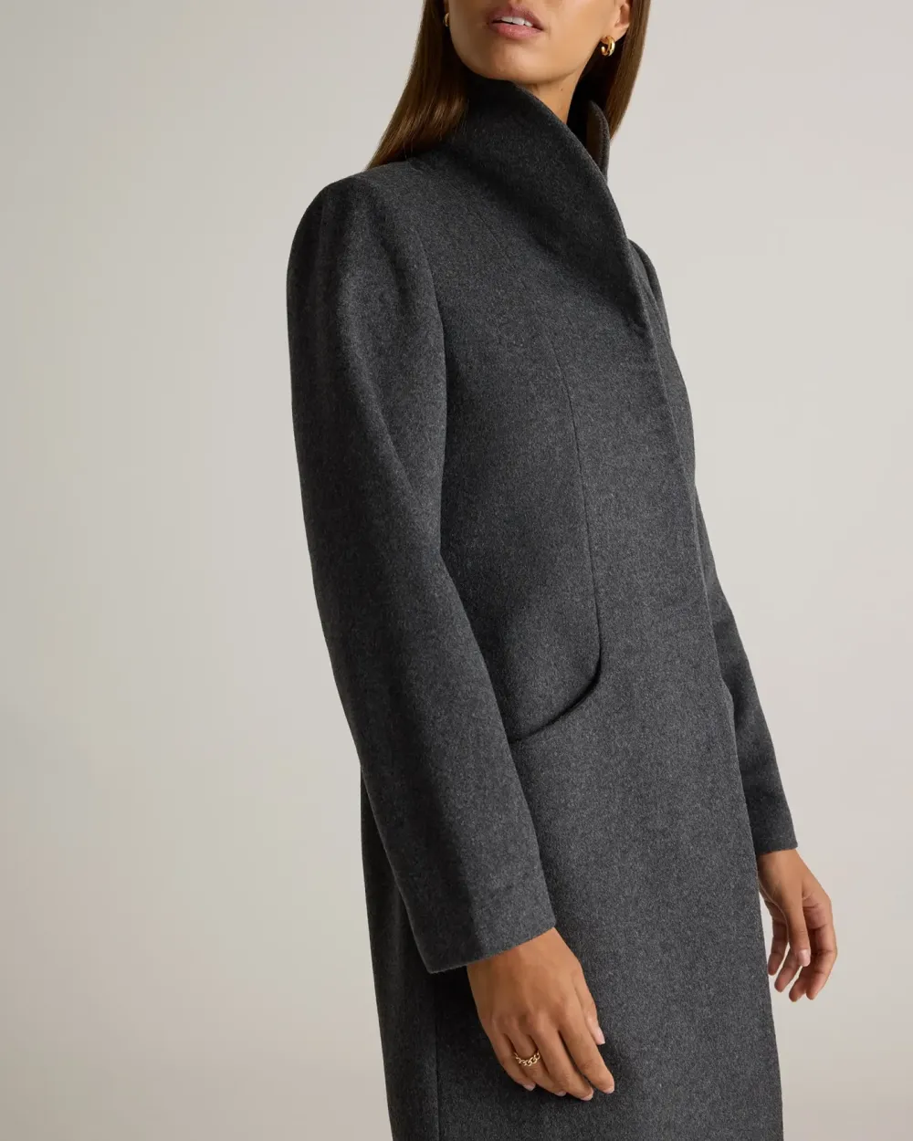 Italian Wool Cocoon Coat