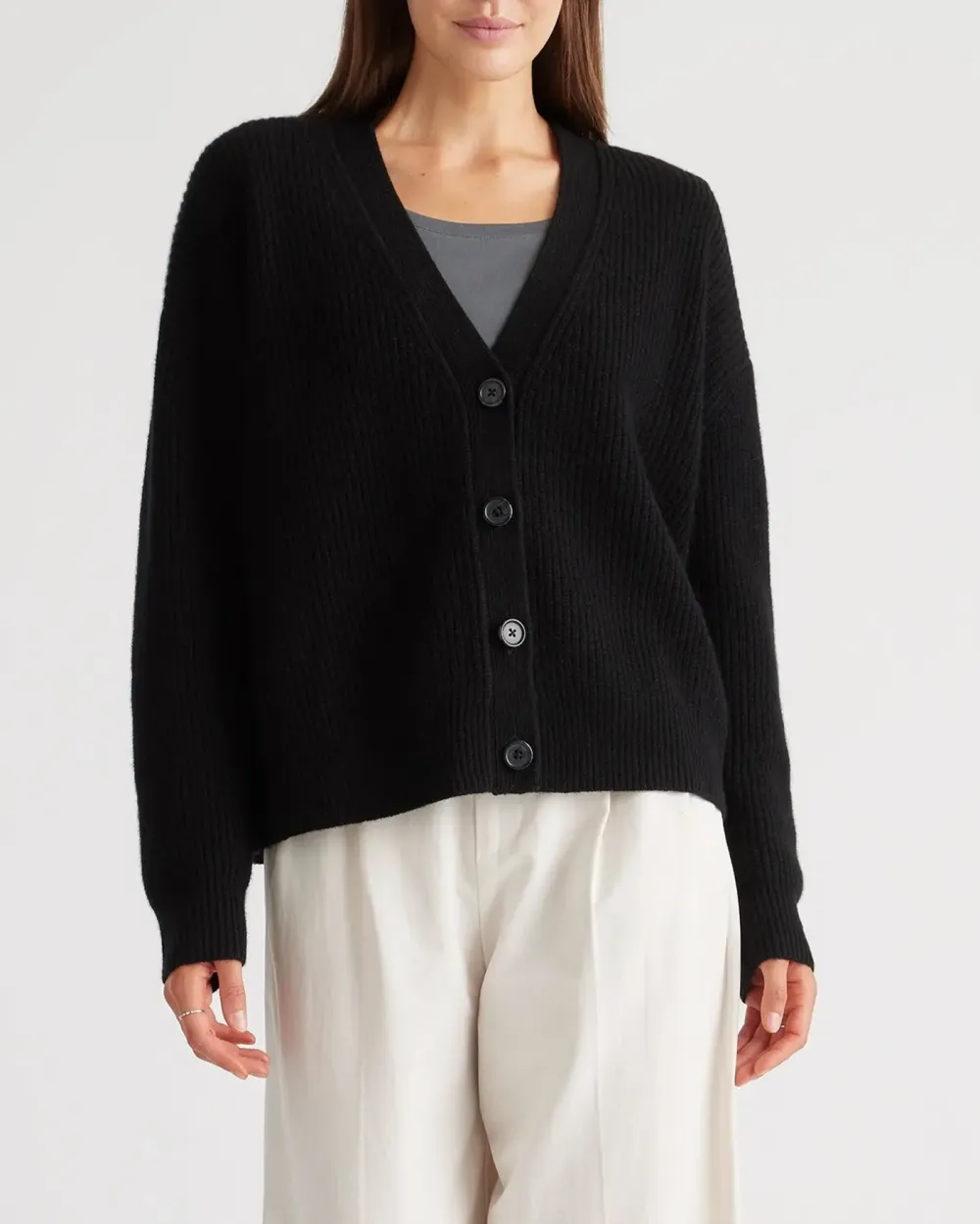 Cropped Cardigan Sweater