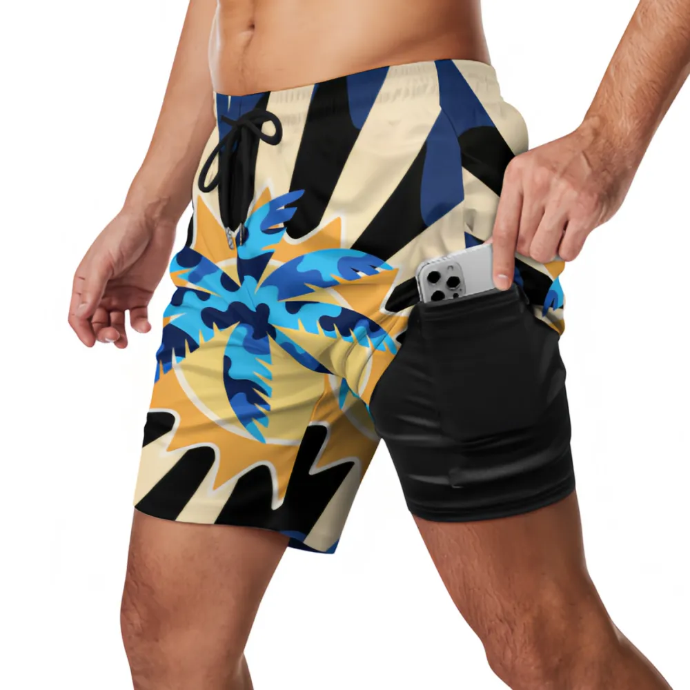 Coconut Tree Sun Beach Sports Beach Shorts