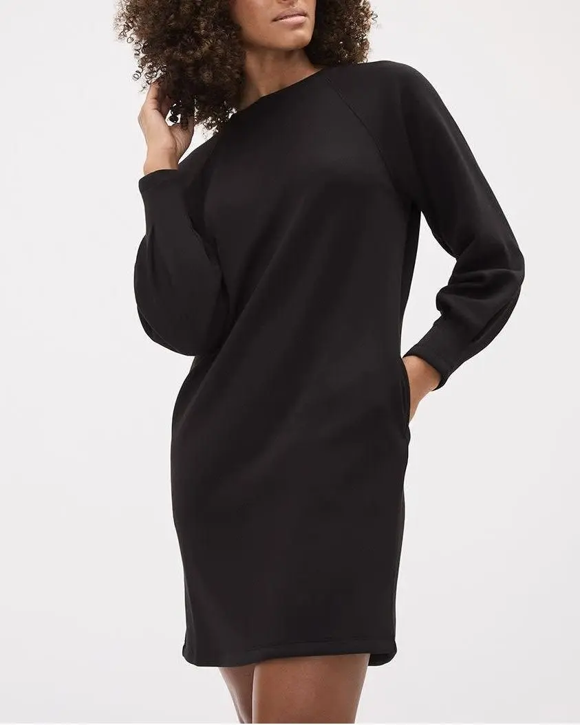 Long-Sleeve Mini Scuba Dress