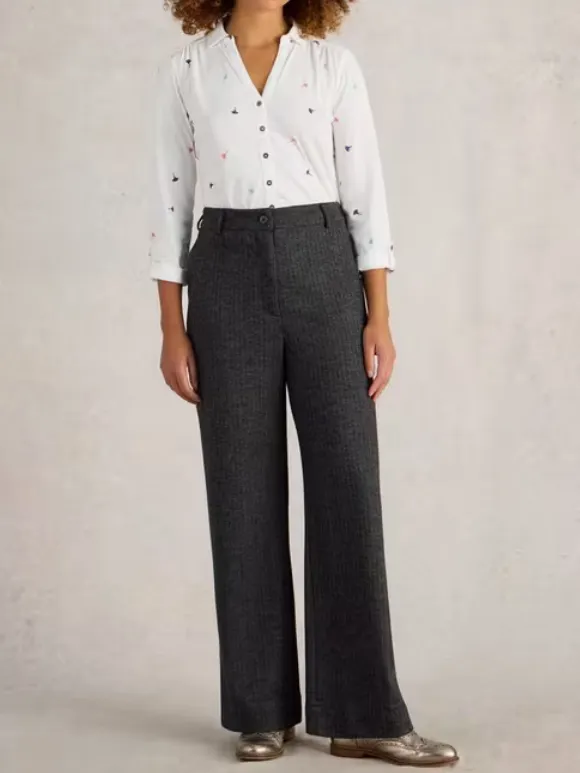 Belle Tweedy Wide Leg Trouser