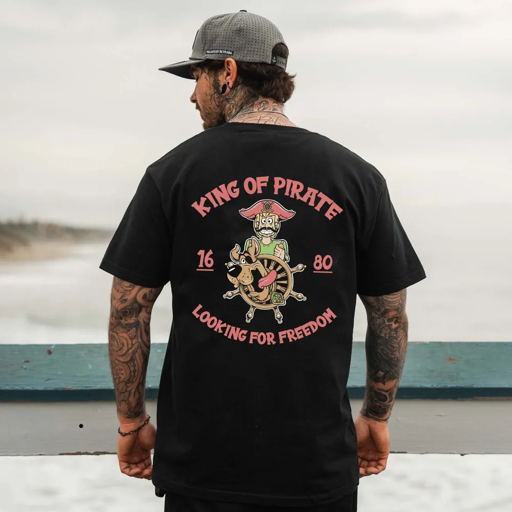 King Of Pirate Printed Men's T-shirt