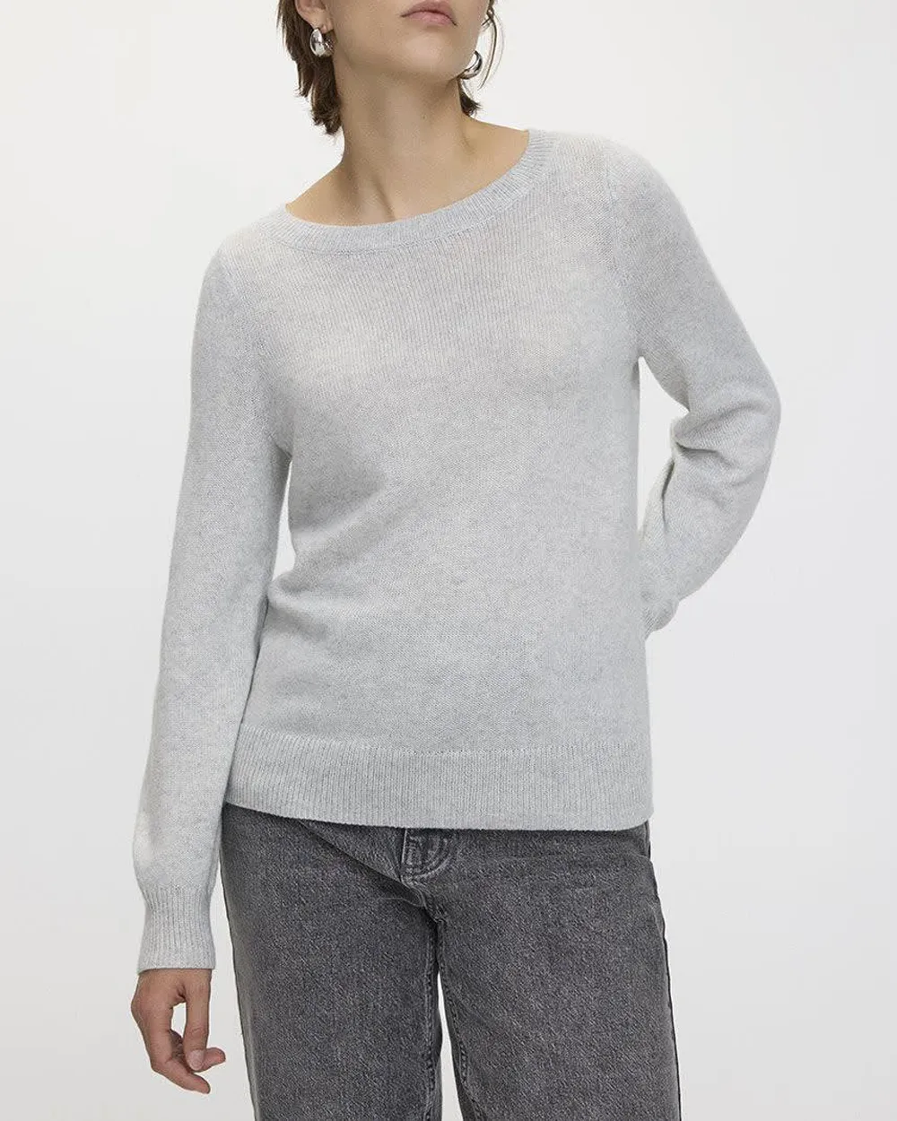 Cashmere-Blend Boat-Neck Sweater