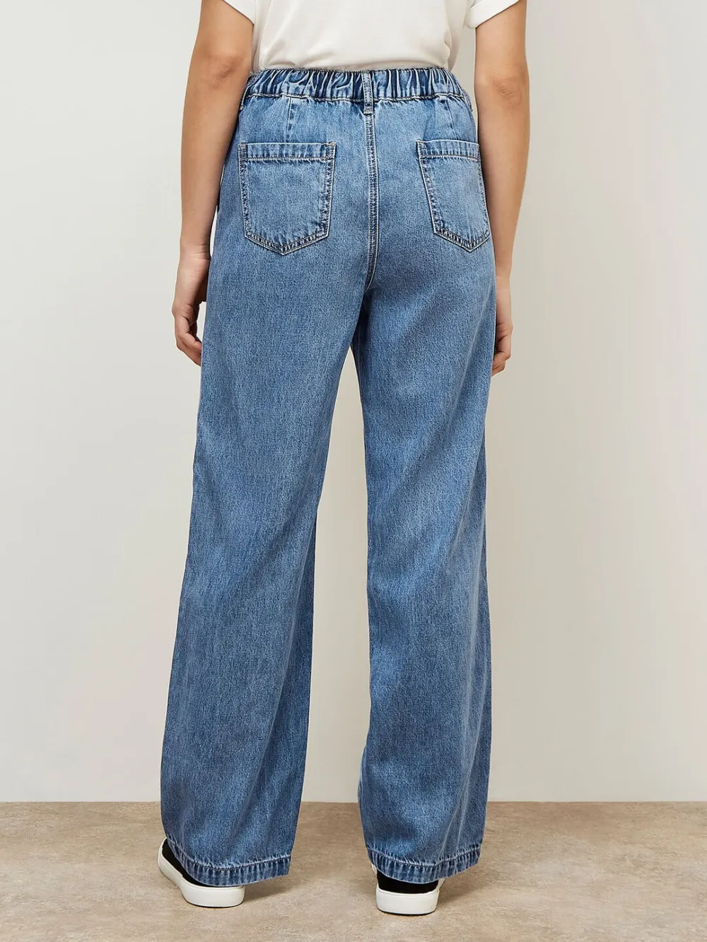 Eva Straight Leg Drawstring Jeans