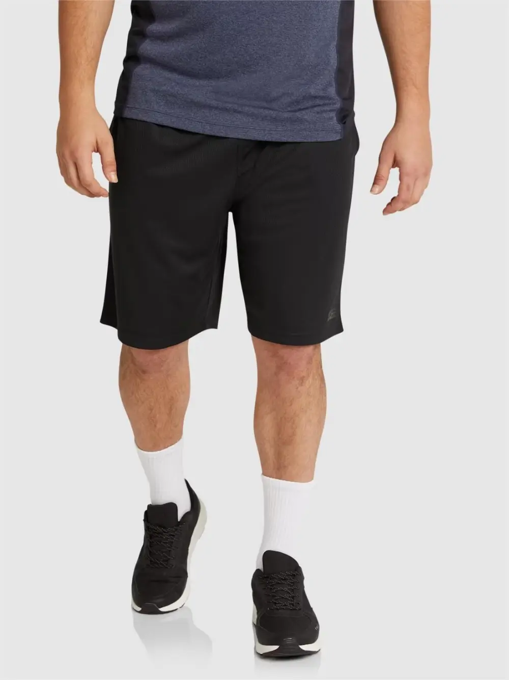 BLACK ACTIVE TEXTURED KNIT SHORT