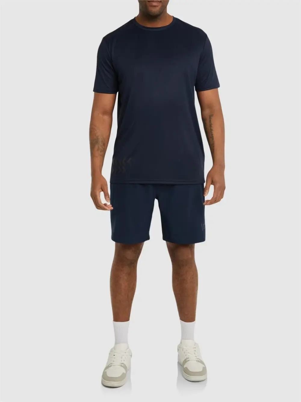 NAVY ACTIVE WOVEN STRETCH SHORT