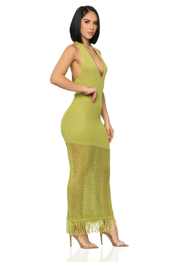 Golden Hour Crochet Maxi Dress