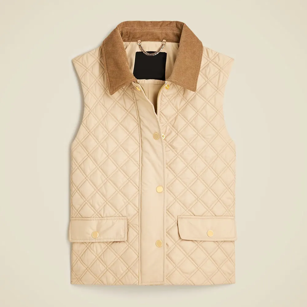 Quilted barn vest