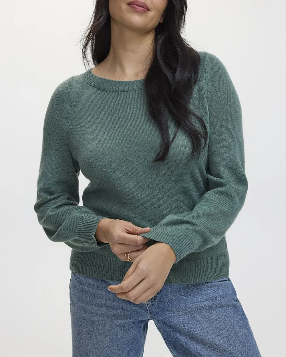 Cashmere-Blend Boat-Neck Sweater