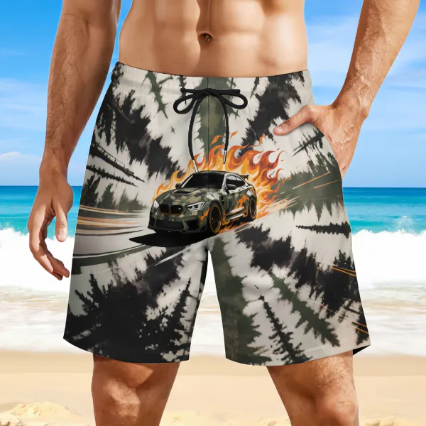 Flying Spur Sports Car Fashionable Sports Beach Shorts