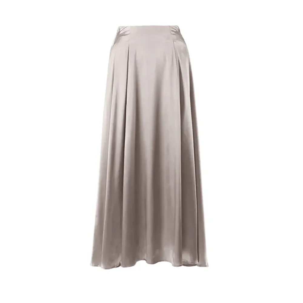 Silky Sway Satin Maxi Skirt