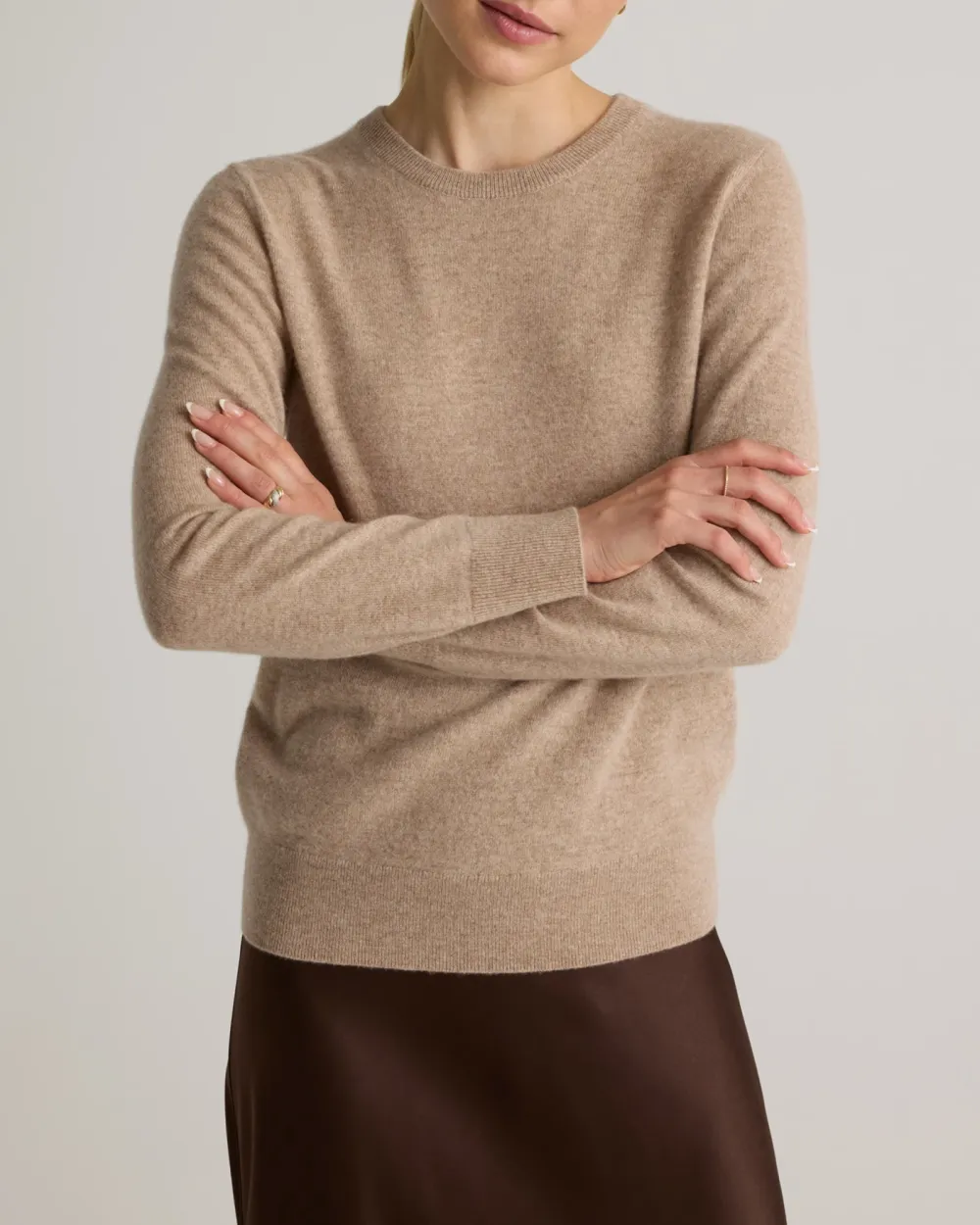 Regular Mongolian Cashmere Crewneck Sweater