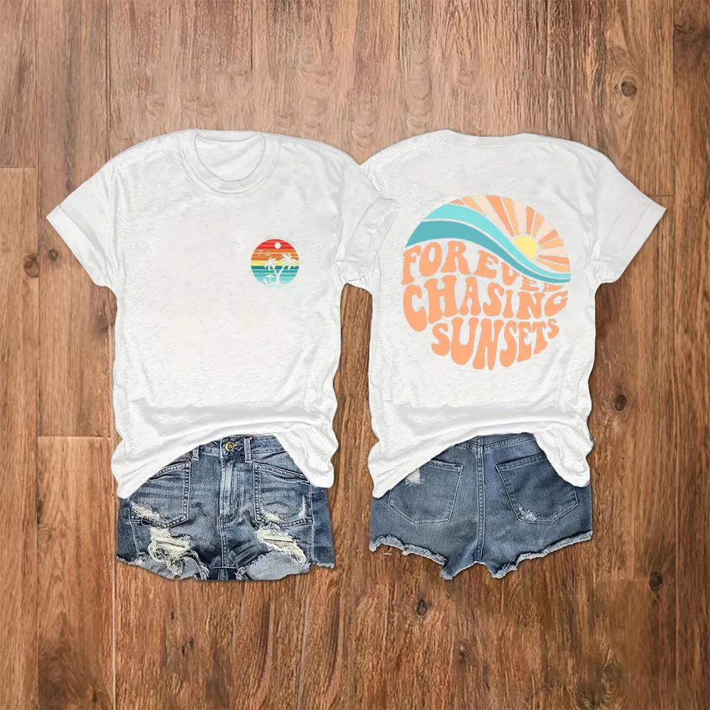 Sunset Beach Nature Travel T-Shirt