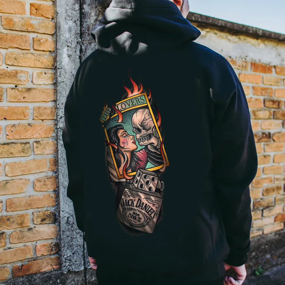 The Lovers Printed Men's Hoodie