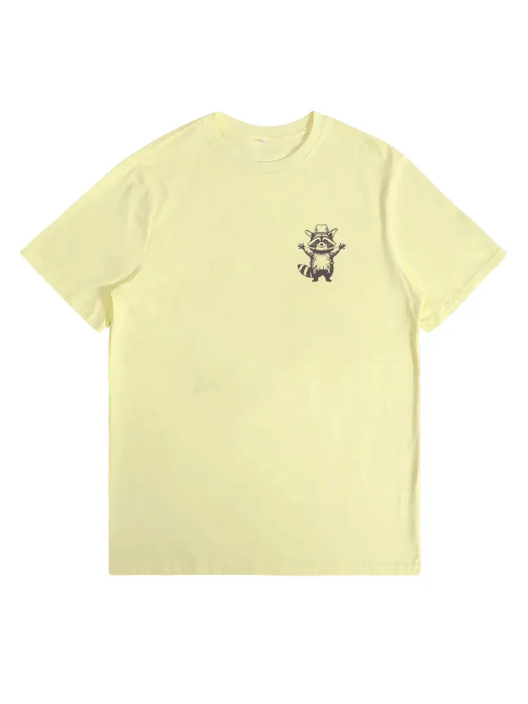 Raising Hands Squirrel Print T-shirt