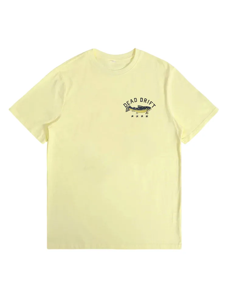 Fishing Man Print T-Shirt