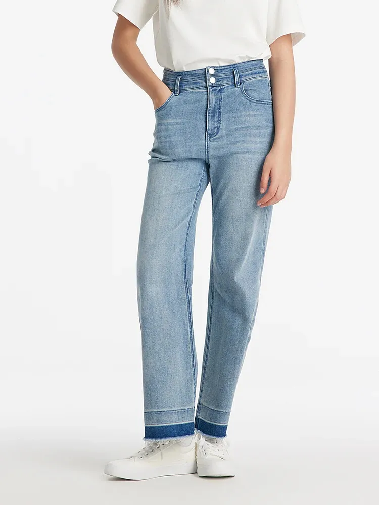 Micro-Flared Loose Women Jeans