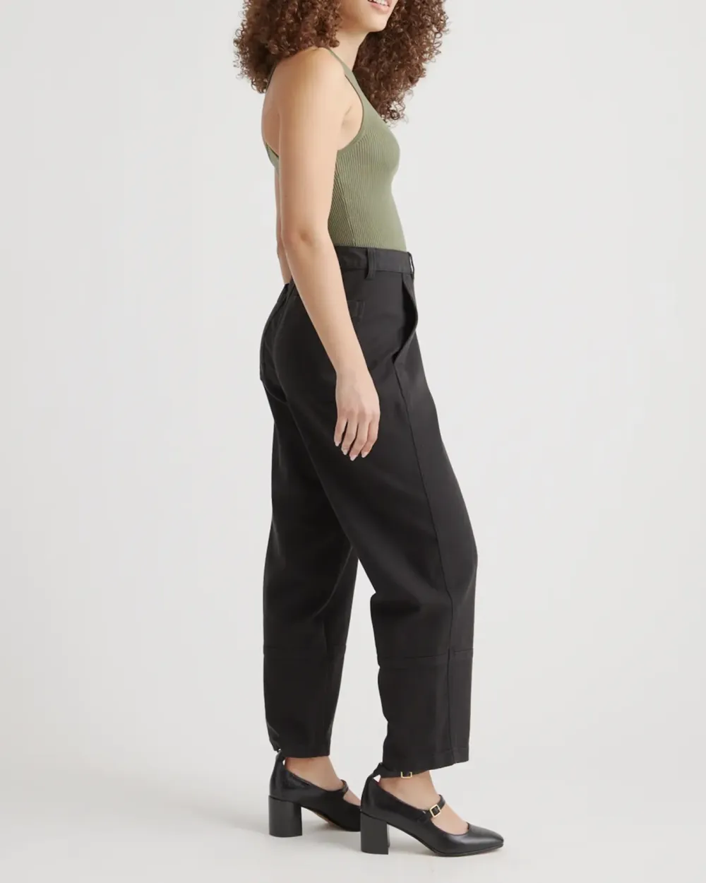 Twill Barrel Cotton Pants