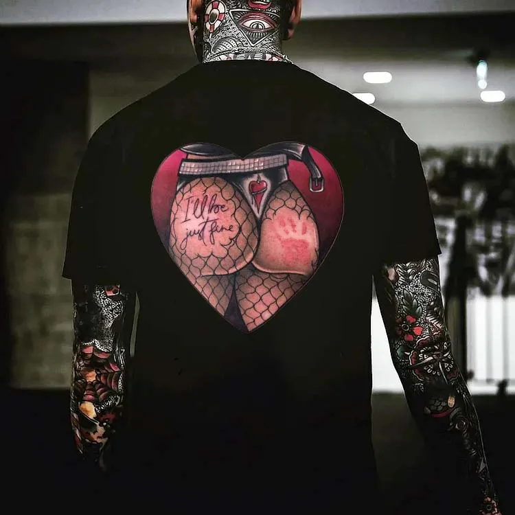 Stockings Temptation Printed Men's T-shirt