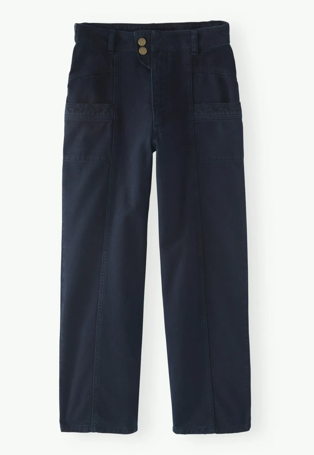 Seamed trousers
Cotton twill