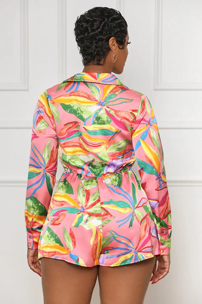 Spring Fling Romper (Pink Multi)