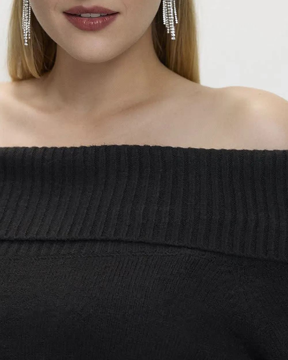 Long-Sleeve Off-the-Shoulder PlushSoft Top