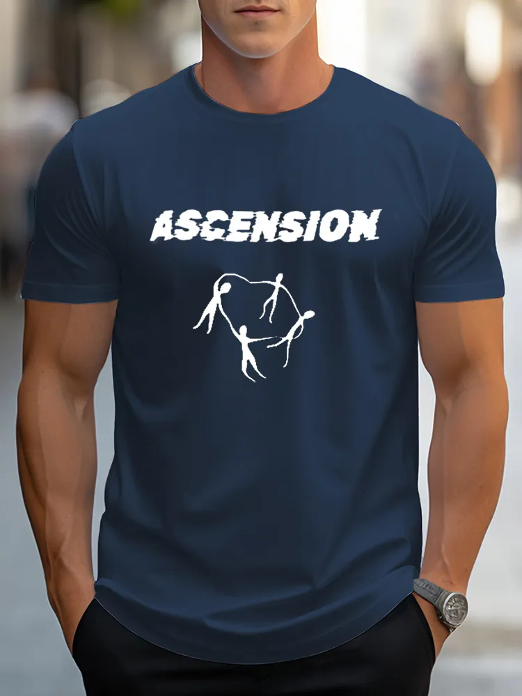 Men'S Ascension Pure Cotton Short-Sleeved T-Shirt