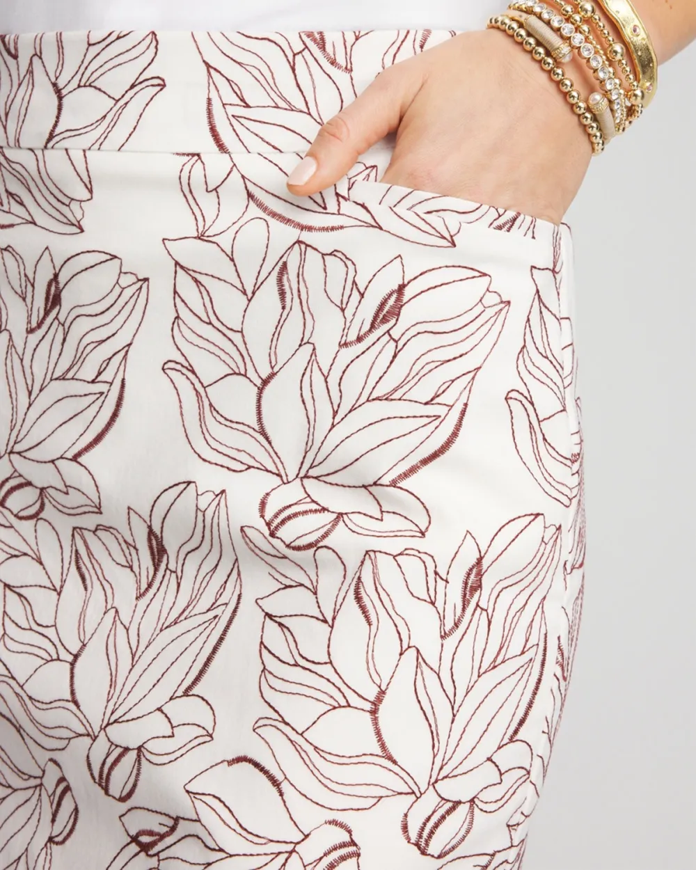 Embroidered Detail Mini Skirt