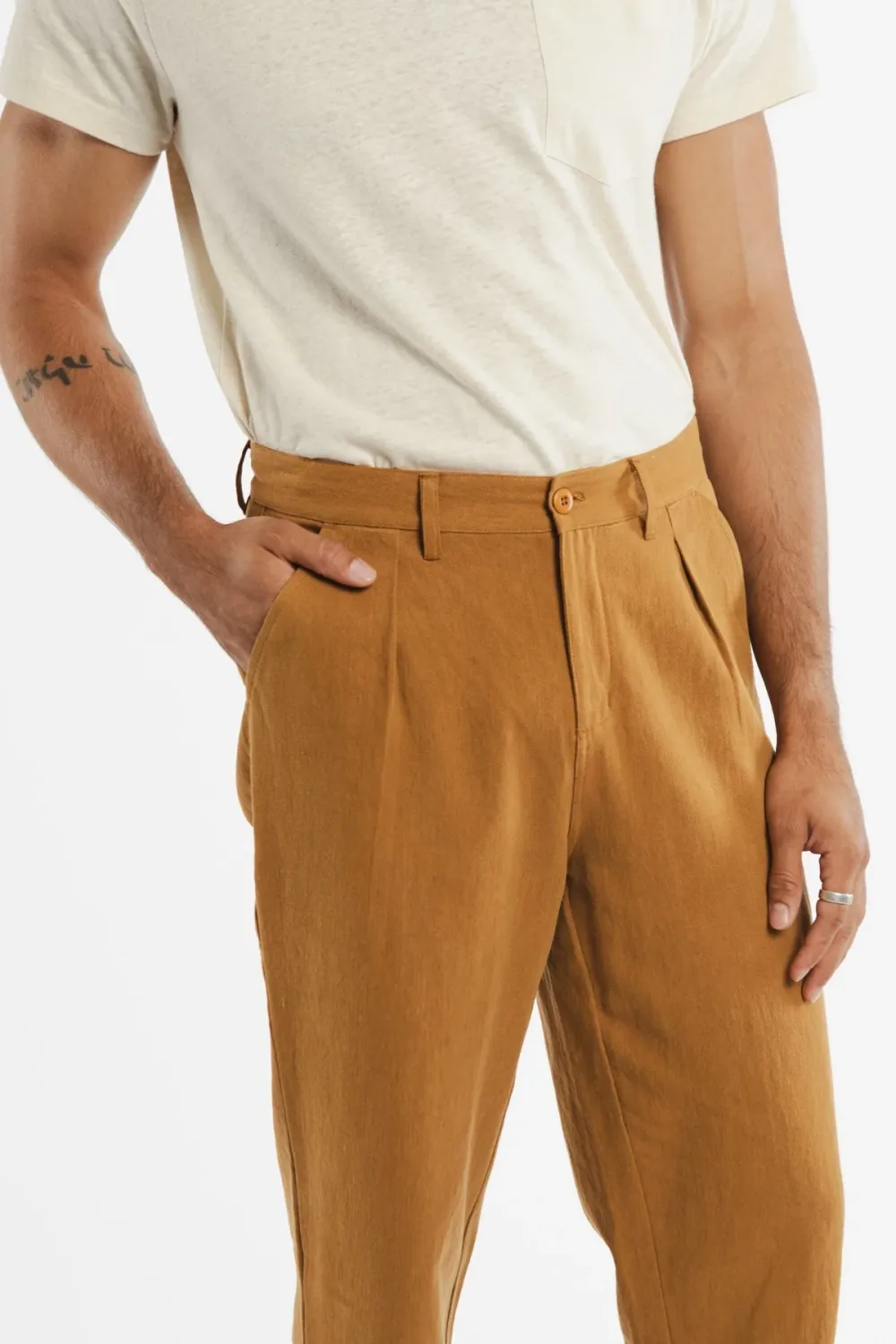 Tailored Wool Blend Pants